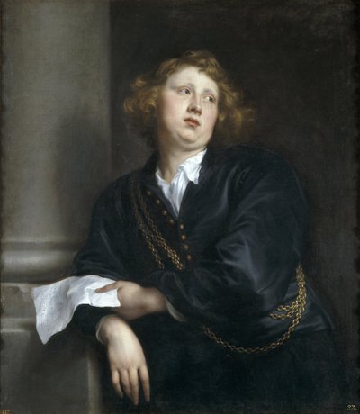 Henricus Liberti ou Hendrik van Groeninghen - Portret kompozytora i organisty Henricus Liberti (1610-1669) - Peinture de Sir Anthonis (Anton ou Antoon) van Dyck (1599-1641) - 1627-1632 - Olej na płótnie - 107x97 cm-Museo del Prado, Madryt autorstwa Anthony van Dyck