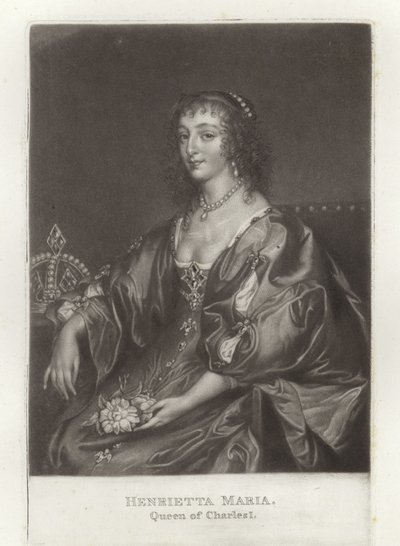 Henrietta Maria autorstwa Anthony van Dyck