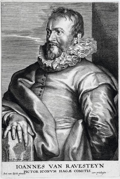 Ioannes van Ravesteyn - Pictor Iconvm Hagae Comitis autorstwa Anthony van Dyck