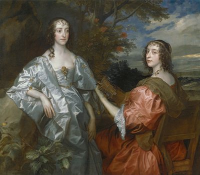 Katarzyna, hrabina Chesterfield, i Lucy, hrabina Huntingdon autorstwa Anthony van Dyck