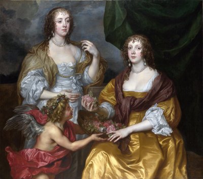Panie Elisabeth Thimbleby i Dorothy Wicehrabina Andover autorstwa Anthony van Dyck