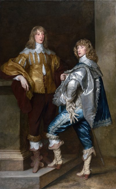 Lord John Stuart i jego brat Lord Bernard Stuart ok. 1638 (olej na płótnie) autorstwa Anthony van Dyck