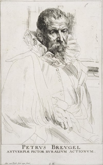 Pieter Bruegel autorstwa Anthony van Dyck