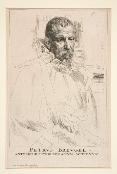 Pieter Brueghel, Młodszy autorstwa Anthony van Dyck