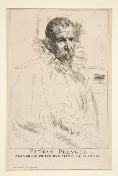 Pieter Brueghel młodszy autorstwa Anthony van Dyck