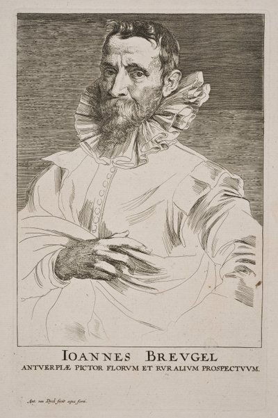 Portret autorstwa Jana Brueghela Starszego autorstwa Anthony van Dyck