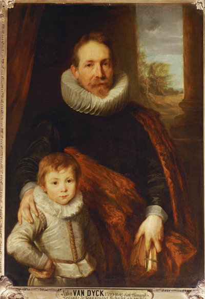 Portret ojca i syna, znany również jako Guillaume Richardot ... autorstwa Anthony van Dyck