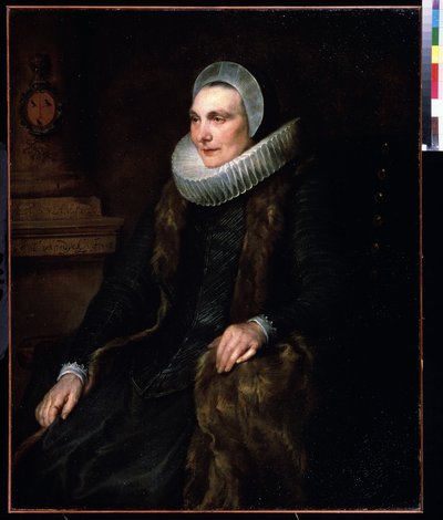 Portret Marii Bosschaert (1605-1664) (Portret Marii Boschaert). Peinture de Antoine (Anthonis, Anthony, Anton lub Anthony) van Dyck (1599-1641) autorstwa Anthony van Dyck