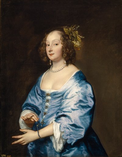 ""Portret Marii Ruthven, żony artysty"" (Portret Marii (z domu Ruthven), Lady van Dyck) Obraz Anthony