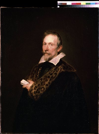 „Portret dyplomaty i intelektualisty Jana Van der Wouver (Waverius) (1574-1636)” Obraz Antoine van Dyck (lub Athony lub Antoon, Anton lub Anthonis autorstwa Anthony van Dyck