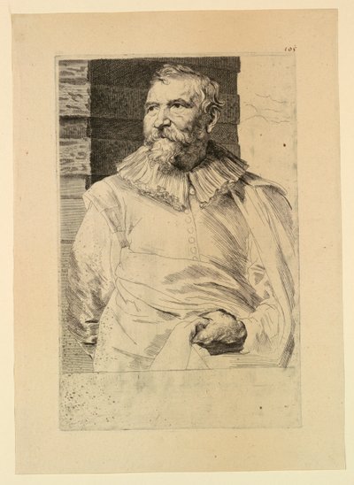 Portret Adama van Noorta z Ikon Książąt Men autorstwa Anthony van Dyck
