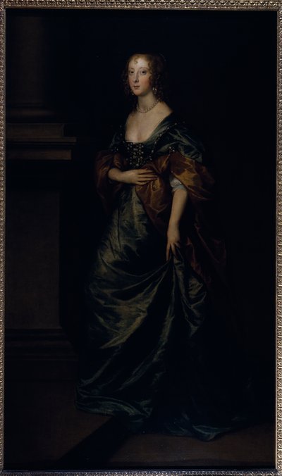 Portret Elizabeth Cecil, hrabiny Devonshire, ok. 1639 (olej na płótnie) autorstwa Anthony van Dyck