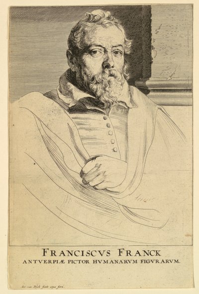 Portret Fransa Franckena, z ikon książąt Men autorstwa Anthony van Dyck