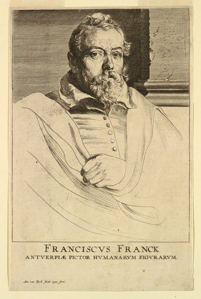 Portret Fransa Franckena z ikon książąt Men autorstwa Anthony van Dyck