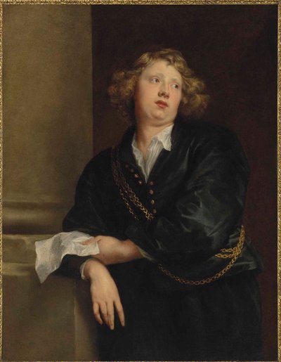 Portret Henricusa Libertiego (1600-1669), organisty katedry w Antwerpii autorstwa Anthony van Dyck