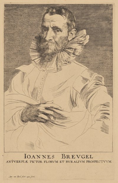 Portret Jana Bruegla starszego autorstwa Anthony van Dyck