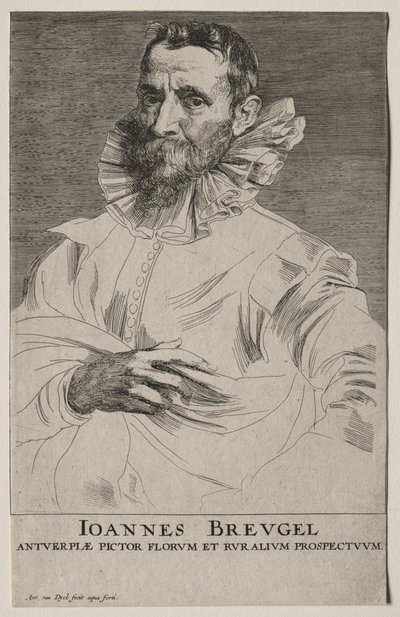 Portret Jana Bruegla. autorstwa Anthony van Dyck
