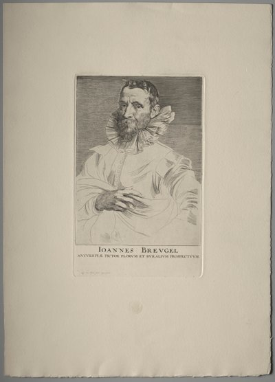Portret Jana Bruegla. autorstwa Anthony van Dyck