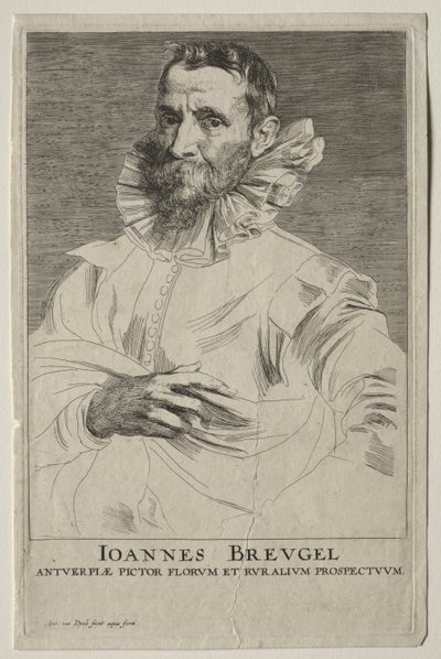 Portret Jana Bruegla. autorstwa Anthony van Dyck