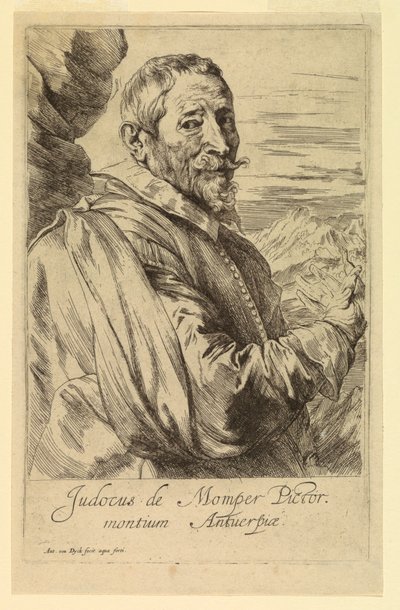 Portret Josse de Momper, z Ikon Książąt Men autorstwa Anthony van Dyck