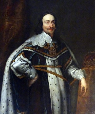 Portret króla Anglii Karola I (olej na płótnie) autorstwa Anthony van Dyck