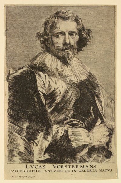 Portret Lucasa Vorstermana I, z ikon książąt męskich autorstwa Anthony van Dyck