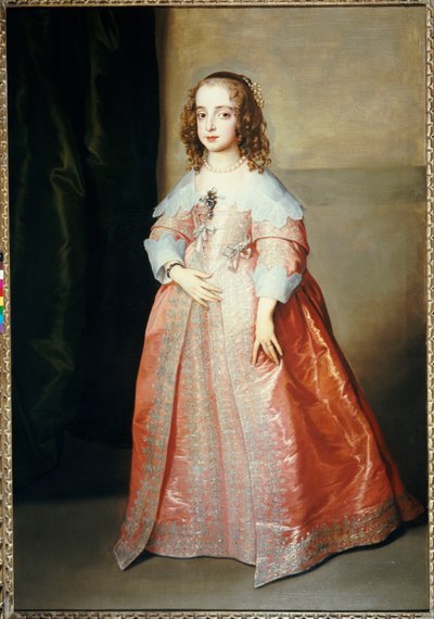 Portret Maryi, księżniczki królewskiej, ok. 1641 autorstwa Anthony van Dyck