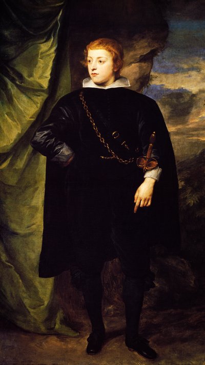 Portret księcia Karola Ludwika Palatynatu (Mannheim 1617-1680), obraz Anthony van Dyck (1599-1641) autorstwa Anthony van Dyck