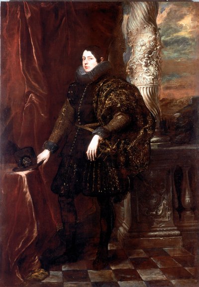 Portret dżentelmena z rodziny Spinola lub portret młodego patrycjusza Obraz Antoniego Van Dycka (1599-1641) 1623-1625 ok. 1623-1625 Słońce. 243x170 cm Geny, Galleria di Palazzo Rosso autorstwa Anthony van Dyck