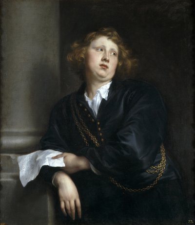Portret kompozytora i organisty Henricus Liberti 1610-1669 autorstwa Anthony van Dyck