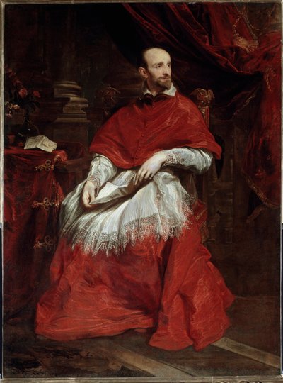 Portret włoskiego kardynała i historyka Guido Bentivoglio autorstwa Anthony van Dyck
