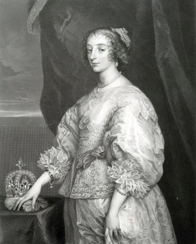 Królowa Henrietta Maria, 1851 autorstwa Anthony van Dyck