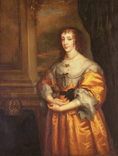 Królowa Henrietta Maria, c.1633 autorstwa Anthony van Dyck
