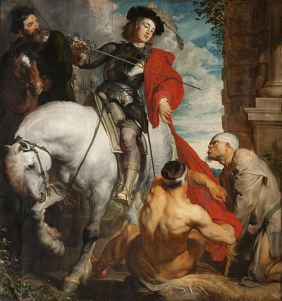 Święty Marcin z Tours dzielący swój płaszcz autorstwa Anthony van Dyck