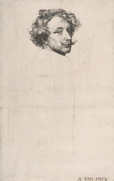 Autoportret, z Ikonografii, ca. 1640. autorstwa Anthony van Dyck
