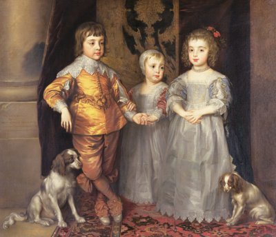 Dzieci króla Anglii Karola I (1600-49) i królowej Henrietty Marii (1609-69), 1637 autorstwa Anthony van Dyck