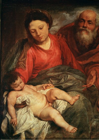 Święta Rodzina (obraz na płótnie) autorstwa Anthony van Dyck