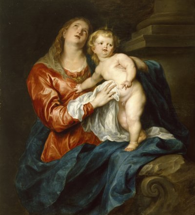 Dziewica z Dzieciątkiem, ok. 1630-32 autorstwa Anthony van Dyck