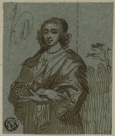 Kobieta długości 3/4 ze skrzyżowanymi ramionami autorstwa Anthony van Dyck