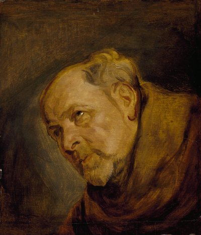 Głowa mnicha (Jan Malderus, biskup Antwerpii, jako św. Bonawentura) autorstwa Anthony van Dyck