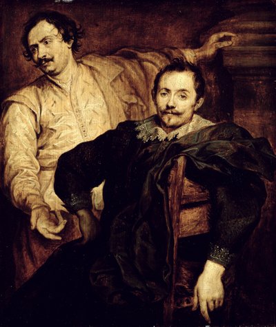 Podwójny portret braci de Wael Lucas (1591-1661) i Cornelis (1592-1667) autorstwa Anthony van studio of Dyck