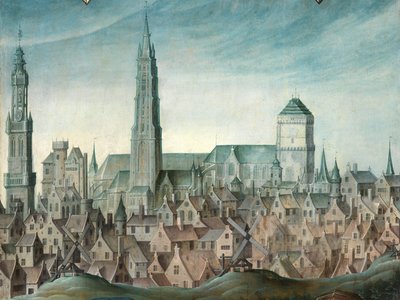 Fragment portretu Juana Pardo II i jego żon Anny Ingenieulandt i Marii Anchemant autorstwa Anthuenis (1536 1613) Claeissins or Claeissens