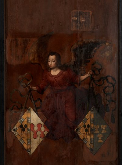 Rewers portretu Juana Pardo II i jego żon Anny Ingenieulandt i Marii Anchemant autorstwa Anthuenis (1536 1613) Claeissins or Claeissens