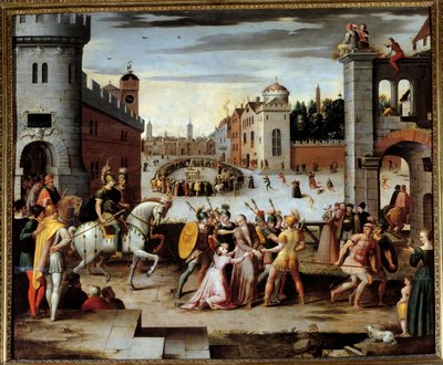 Aresztowanie i tortury Thomasa More (1478-1535) angielskiego filozofa i kanclerza. Król Henryk VIII zażądał od kapłanów i Tomasza More