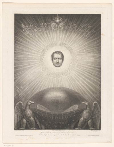 Gloryfikacja Napoleona Bonaparte autorstwa Antoine Aubert