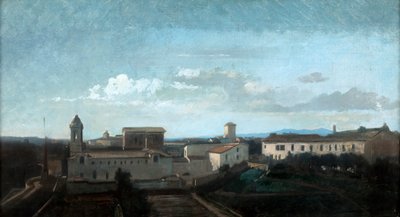 Kościół La Trinite des Monts, Rzym, XIX w. autorstwa Antoine Auguste Ernest Hebert