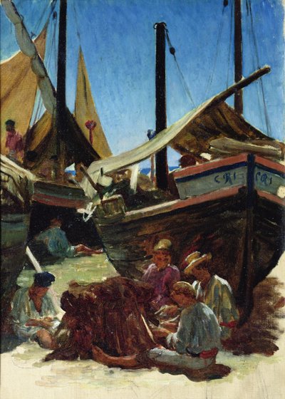 Anzio, Port autorstwa Antoine Auguste Ernest Herbert or Hebert