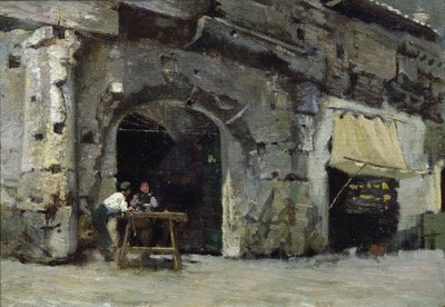 Rzym, ciemne sklepy autorstwa Antoine Auguste Ernest Herbert or Hebert