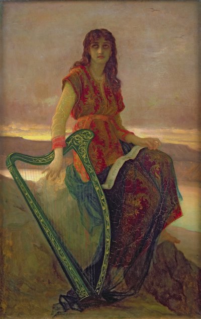 Harfista, 1859 autorstwa Antoine Auguste Ernest Herbert or Hebert