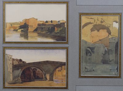 Tyber, Cloaca Maxima i Ponte Rotto autorstwa Antoine Auguste Ernest Herbert or Hebert